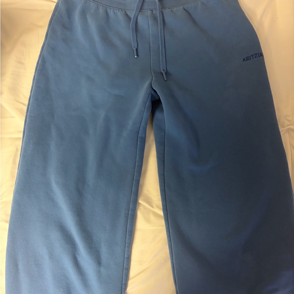 Aritzia Kids Light Blue Sweatpants with Drawstring